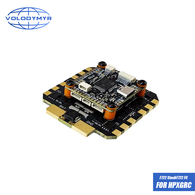 Drone Racing Esc - VOLODYMYR HPXGRC F722 フライトコントローラースタック BLHeli_32 80A/100A