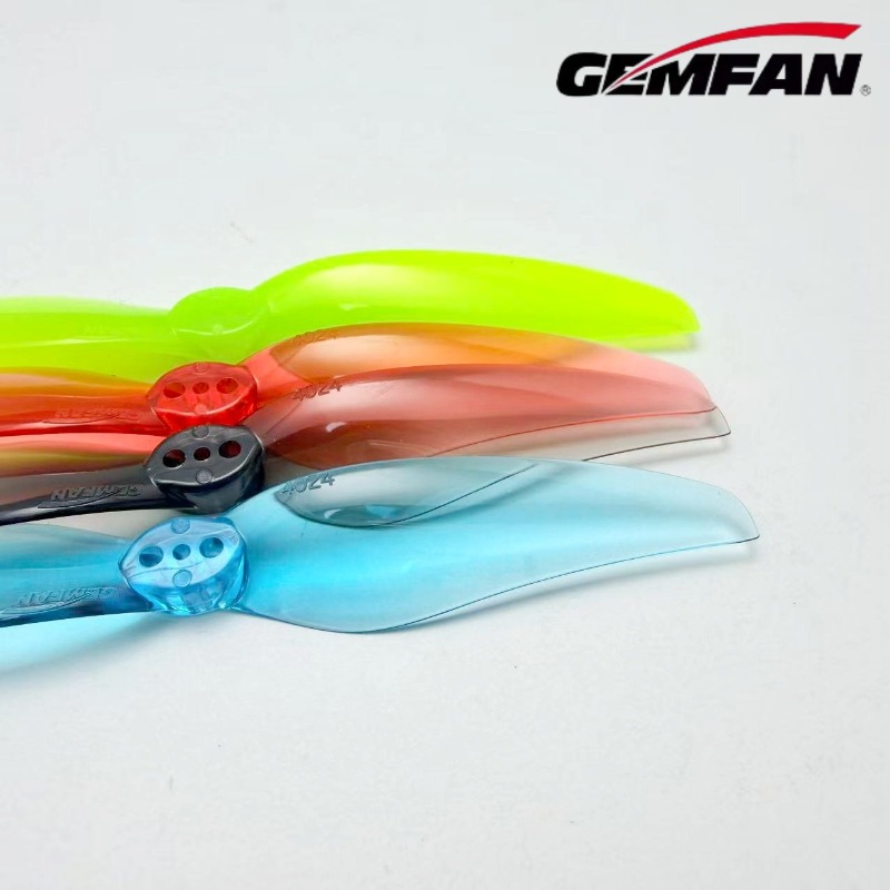 Drone Racing Propeller - 4ペア Gemfan Hurricane 4024 2ブレードプロペラ 1.5mm