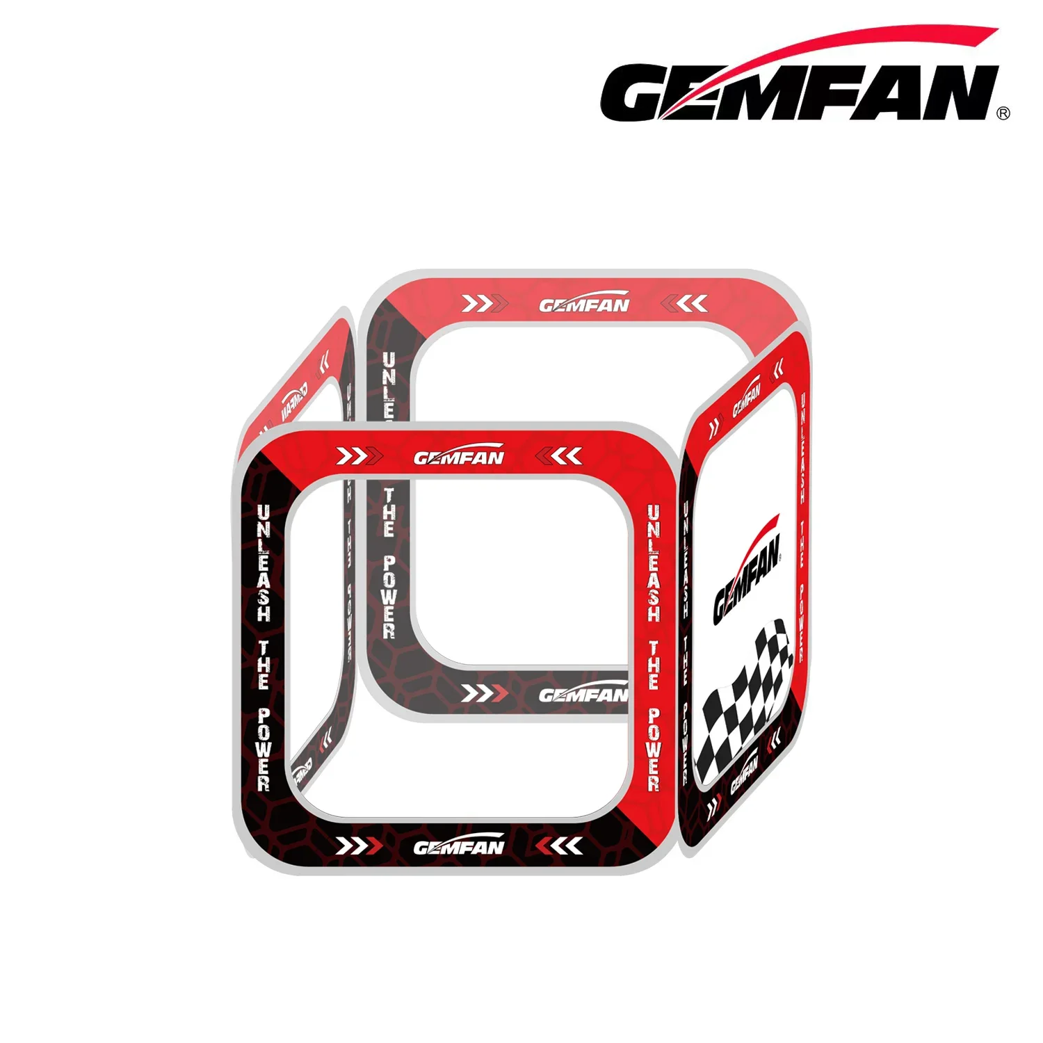 Drone Racing Flag - Gemfan 4in1 レース ゲート - 取り外し可能なバッフル反射エッジ