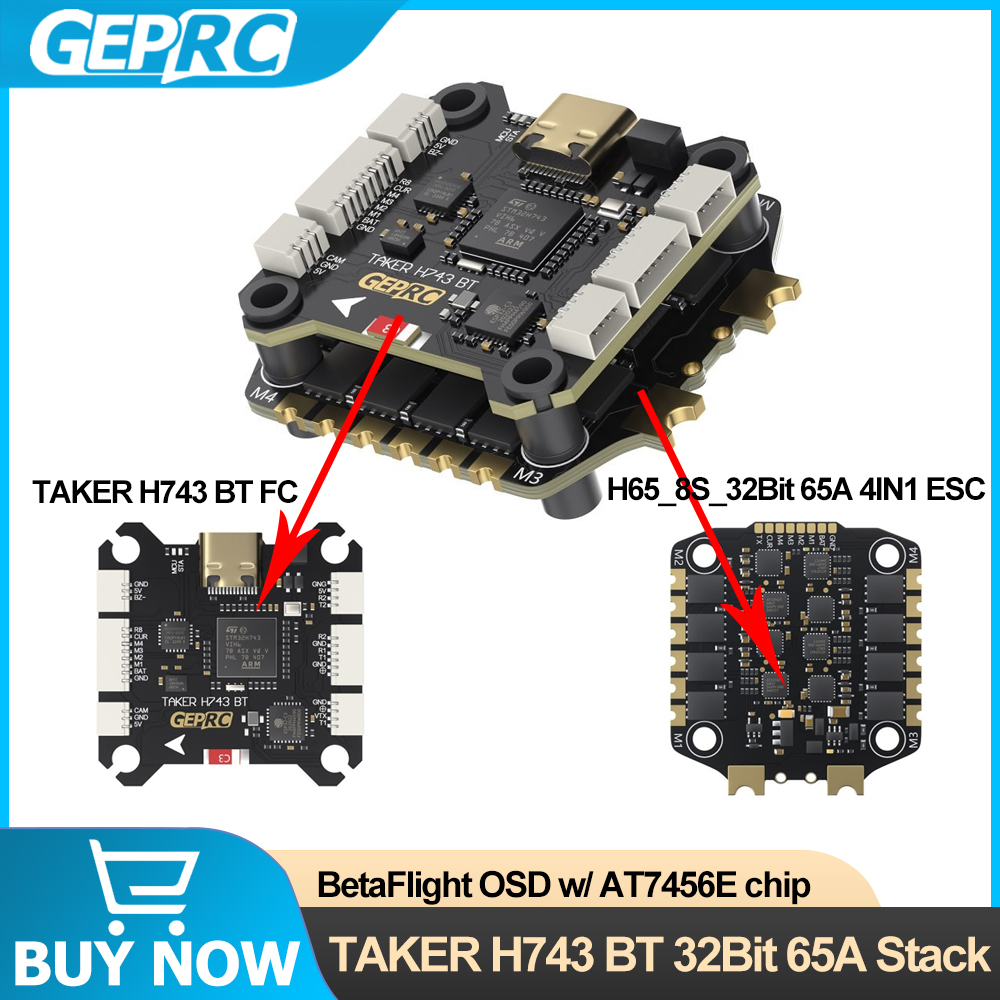 GEPRC TAKER H743 BT 32Bit 65A  - Drone Racing Esc のレビューと価格