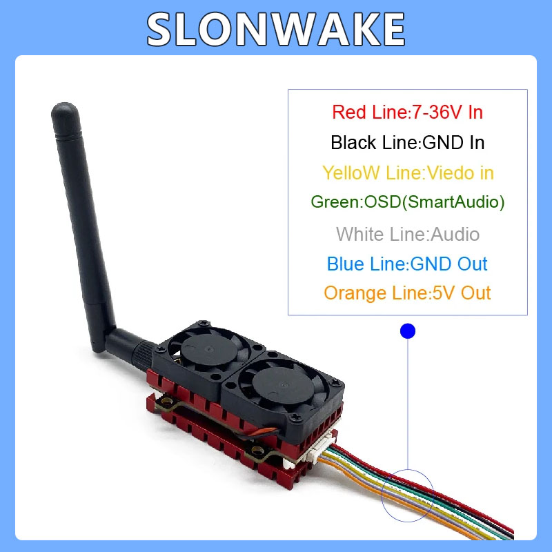 SLONWAKE 5.8G 48CH 4.2W VTX 調整 - Drone Racing Vtx のレビューと価格