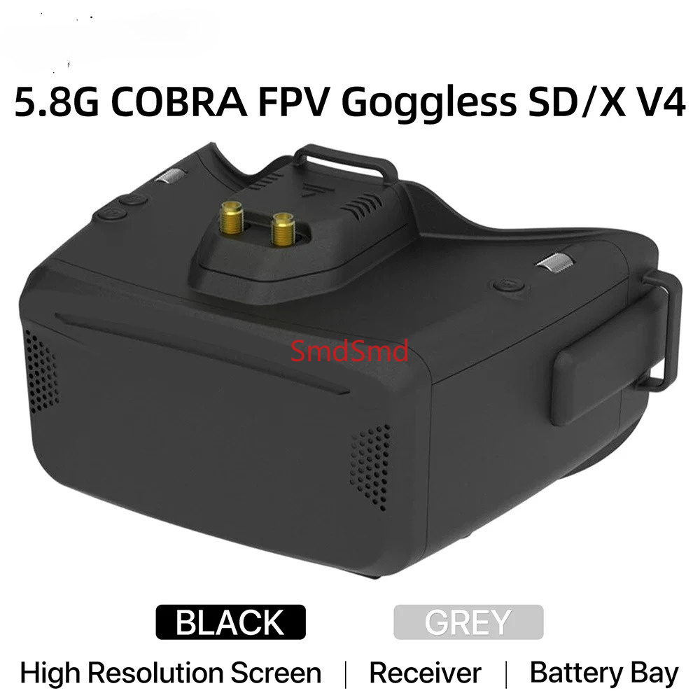 Cobra SD X V4 FPVビデオゴーグル 800x4 - Drone Racing Goggles のレビューと価格